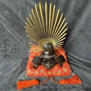 [SOLD] Military Armor metal Helmet YOROI Hideyoshi Toyotomi Japanese KABUTO